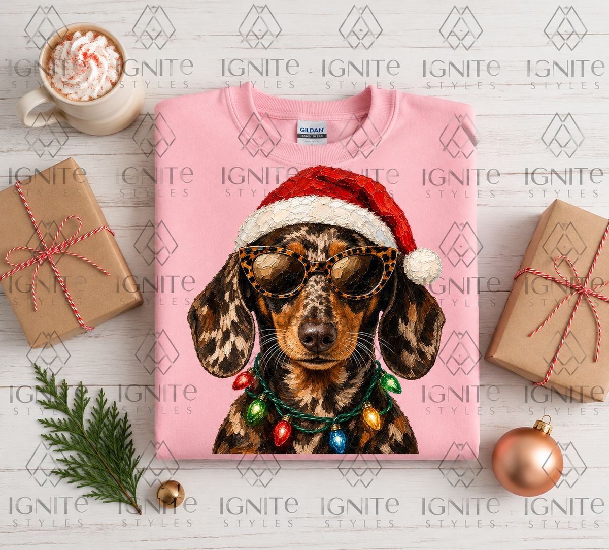 Dachshund Christmas Sweatshirt - Made to Order